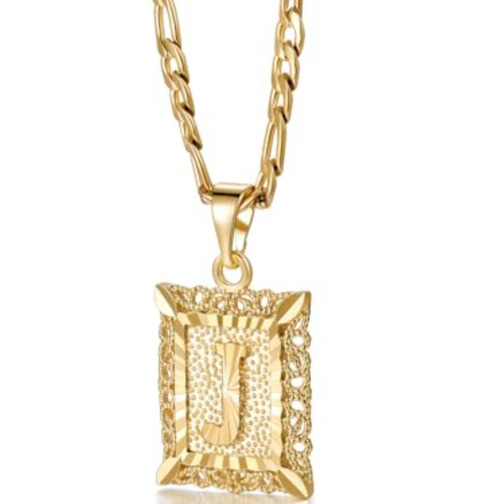 Initial Monogram Necklace Personalized Jewelry 14… - image 2